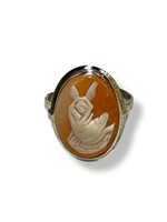 Ringe Mandile 1922 Dame Cammei  in Silber Conchiglia 2ANCM13